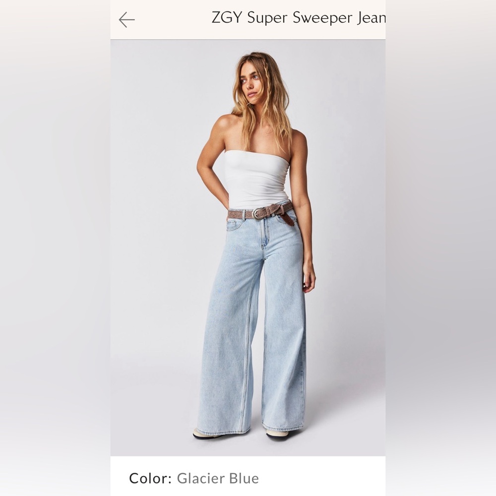 ZGY Super Sweeper Jeans Glacier Blue Size 24